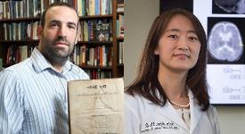 History professor David Meola and Oncologic Science professor Erin Ahn.